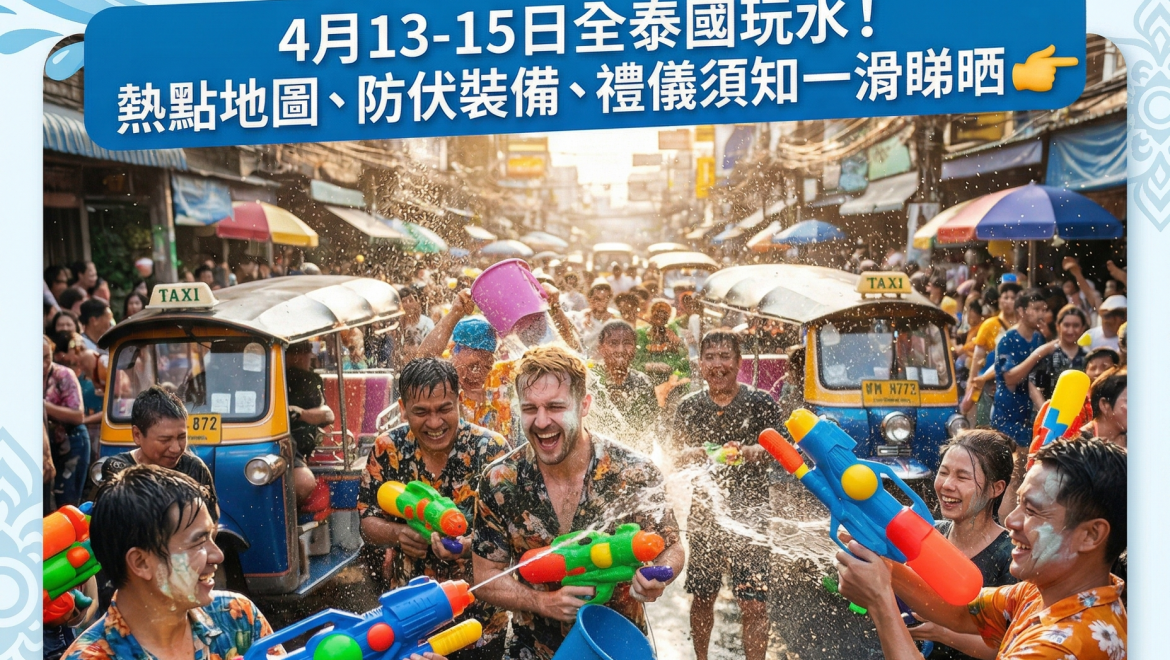 🇹🇭 2026 潑水節狂歡全攻略：週末飛曼谷？必睇呢篇防伏🎉💦